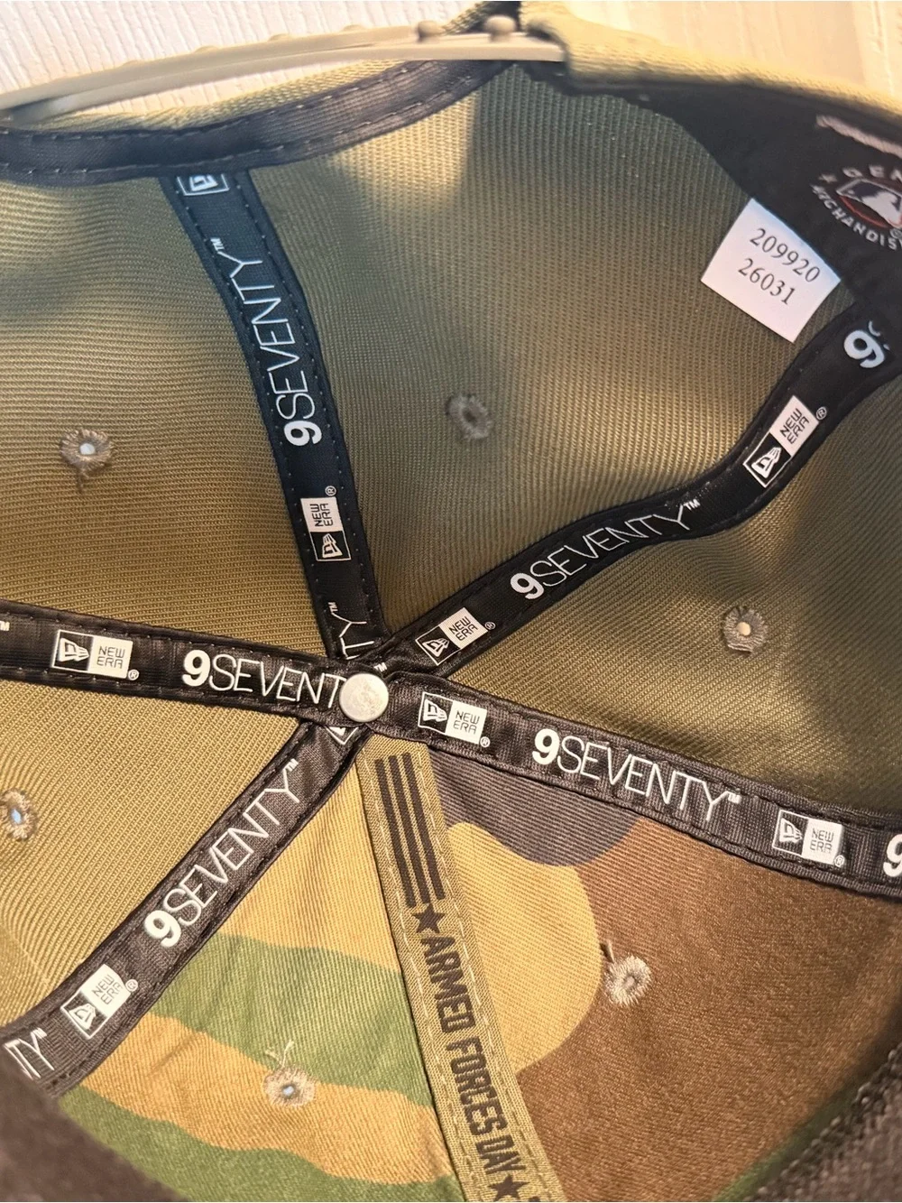 New Era Olive Green Texas 'T' Patch Cap with Flag Accent